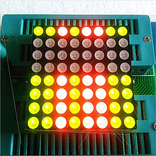Digal Tube 8*8 Dot Matrix Module 3mm High Bright Red Green 1