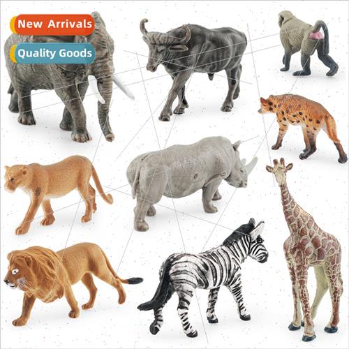 Africa animal model zebra lion spotted hyena whe rhino buffa