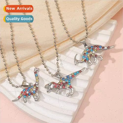 Europe new small dinosaurs good friend necklace diamonds ani