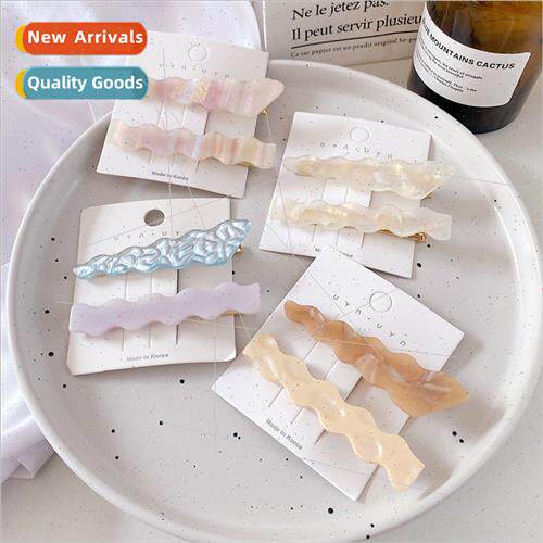 Korean acetic acid hair clips female early summer side hair
