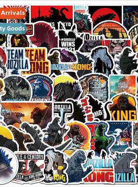 50 Movie Godzilla vs King Kong Graffiti Stickers ggage Scoot