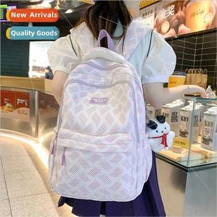 students schoolbag campus new shoulder school plaid middle