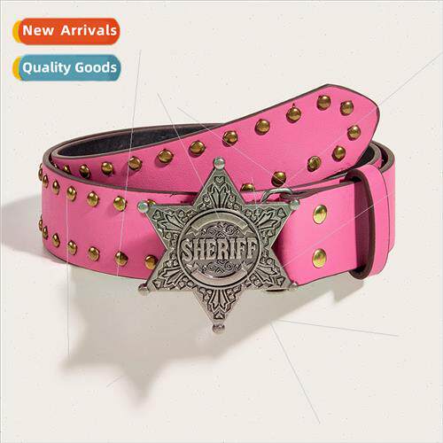 New willow nail nd fashion punk wide belt female jeans unive