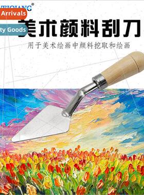 Oil Painting ScraperArt Paint Mixing RazorWooden Handle Scra