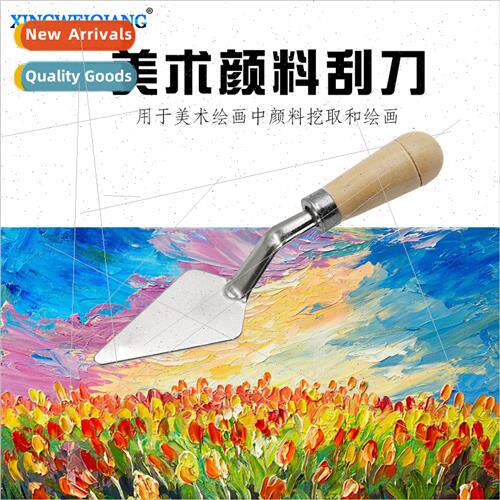 Oil Painting ScraperArt Paint Mixing RazorWooden Handle Scra