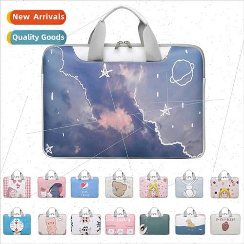 New computer bag ins wind cartoon handheld shoulder computer