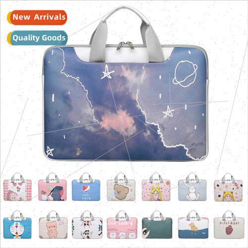 New computer bag ins wind cartoon handheld shoulder computer