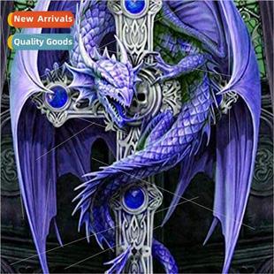 DIY Dragon Thread Stch Cro Handmade New mple Cross Full