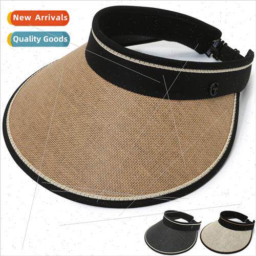 Women straw hollow cap summer new large brim sun hat outdoor