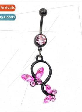 Piercing Jewelry Butterfly Navel Ring Navel Nail Alloy Bakin