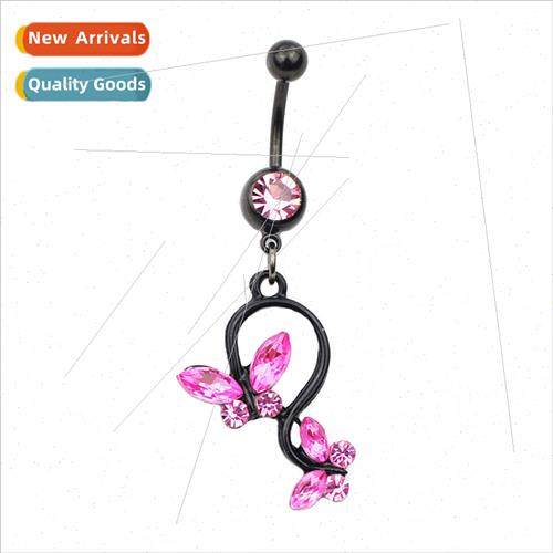 Piercing Jewelry Butterfly Navel Ring Navel Nail Alloy Bakin