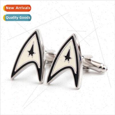 Europe Jewelry Star Trek Cufflinks French Shirt Men Cufflink