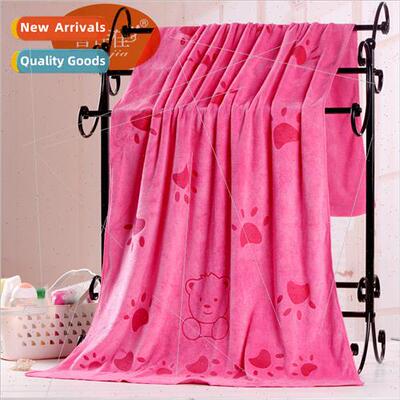 Microfiber cartoon printing bath towel enlarged thickened gi