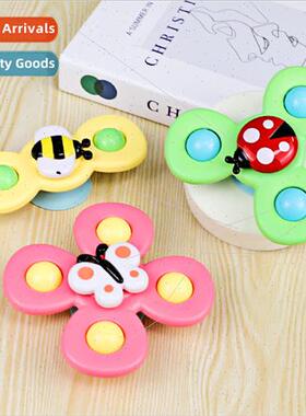 Suction cup spinning music toys Children fun insects finger