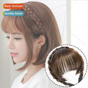 one natur band braid twisted piece female bangs air hair Wig