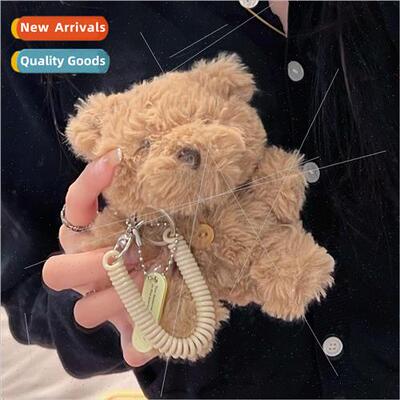 Fall and winter plush cute bear 适用 AirPods pro2 wireless b
