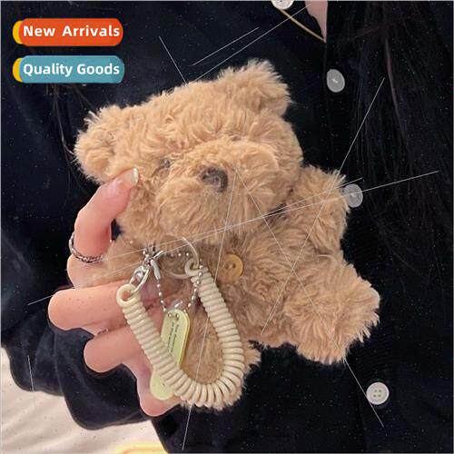 Fall and winter plush cute bear 适用 AirPods pro2 wireless b