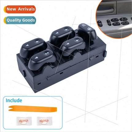 Glass Lifter Switch Left Front Door Window Power Button Key-