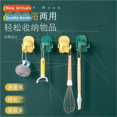 Creative hooks kchen cactus hole-free sticky hook multifunct