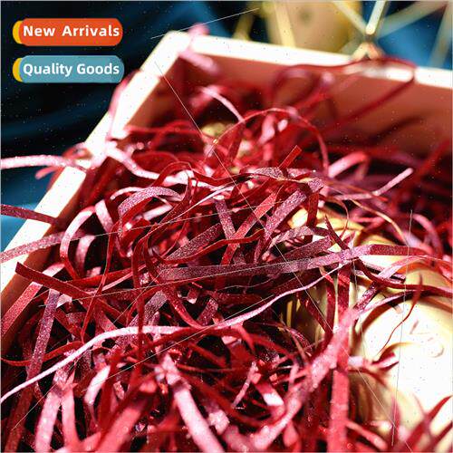 Raffia shredded paper gift box packaging wedding candy box f