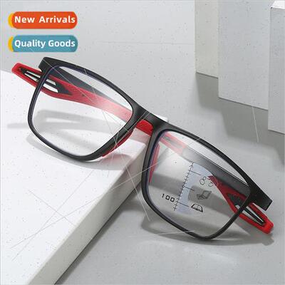New color-changing presbyopia glasses multi-focus anti-blue