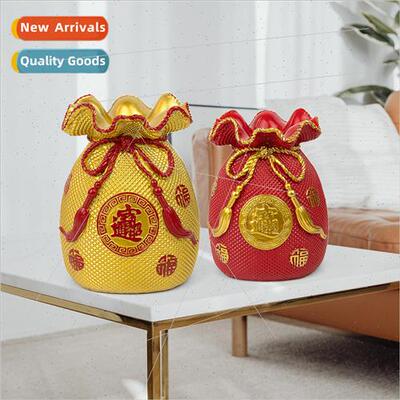 Chinese resin crafts ornaments decorative blessed bag wheat