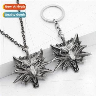 wcher pendant necklace jewelry head Movie wolf