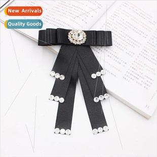 Tie Europe Thick Diamond Versi Flower Bow Lapel Side Wedding