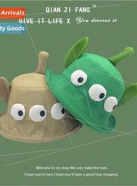 Cute weird three-eyed big ears fisherman hat children fashio