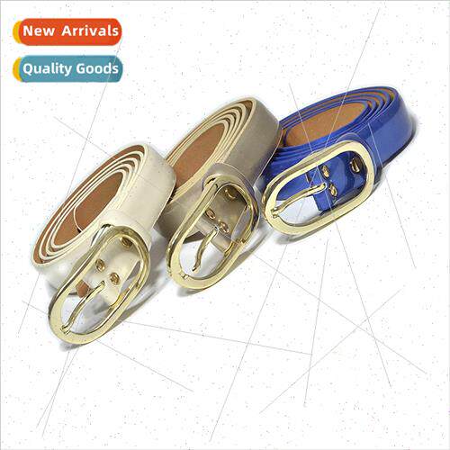 Korean simple belt ladies candy multi-color pin buckle imati