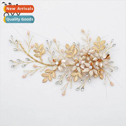 Europe new hair clips rhinestone pearl high-grade hair ornam
