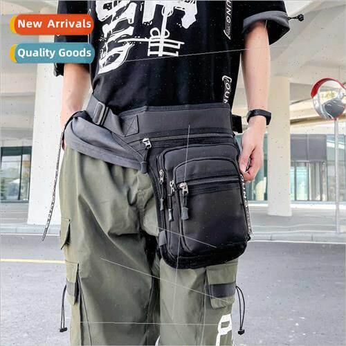 Outdoor motorcycle riding waist leg bag men multi-compartmen