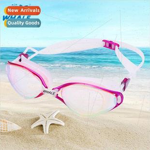 WaterproAnti Swimming fog Electroplated Goggles Adult Whale