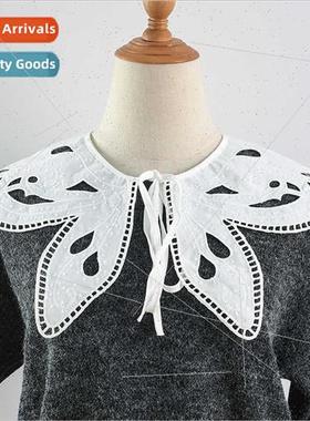 Fake Collar Shawl Cotton Women Whe Fashion Large Lapels