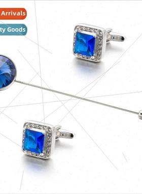 Swarovski crystal monogrammed pins gentleman dress clothes l