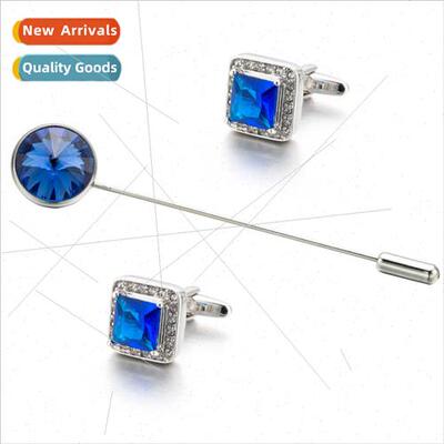 Swarovski crystal monogrammed pins gentleman dress clothes l
