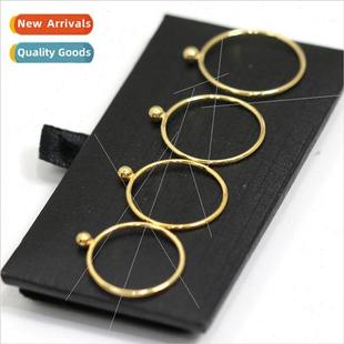 Ring Top Korean Gold Finger Clad Closed 14K Bead