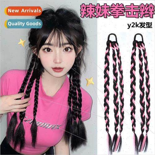 Y2K Hottie Braided Boxer Braid Wig Women Natural Twisted Lon