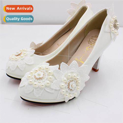 Big size women high heel wedding shoes wedding dress shoes s