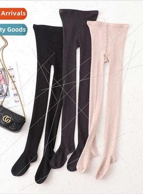 Mulberry silk blended footed pantyhose fall winter Slim thin