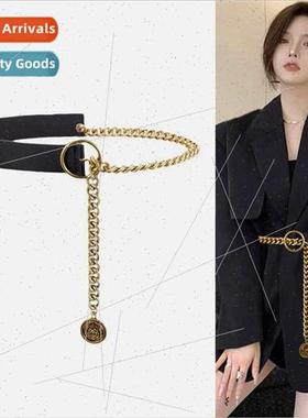 Wide belt female y2k waist chain decorative su ins tide seni