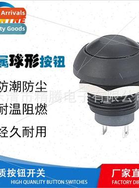 Small Plastic Pushbutton Swch WaterproSwch -Resetting JT12B