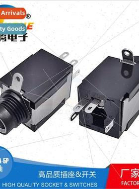 6.35 Dual Channel Holder 6.35 Stereo Female 6.35MM Microphon