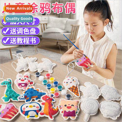 DIY Doodle Painting Set Cartoon Painting Coloring Cloth Pain