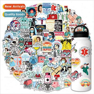 100 pcs of Nurses Day series of stickers cartoon Internation