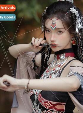 New bohemian ethnic wind hair accessories retro tassel ehead