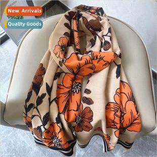 winter imation retro new eth female fall scarf 2023 cashmere