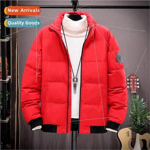 Cotton jacket men winter sports jacket thickened hooded larg