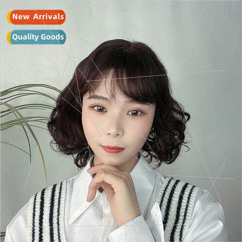 wig ladies high temperature silk shoulder-length short curly