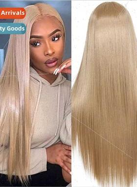 Europe wigs 适用women center parted long hair long chemical